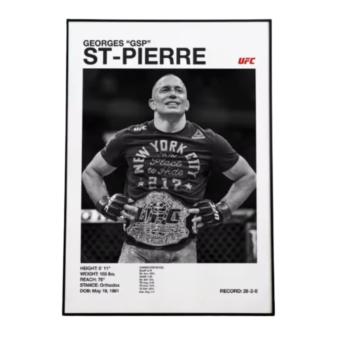 George St Pierre Poster
