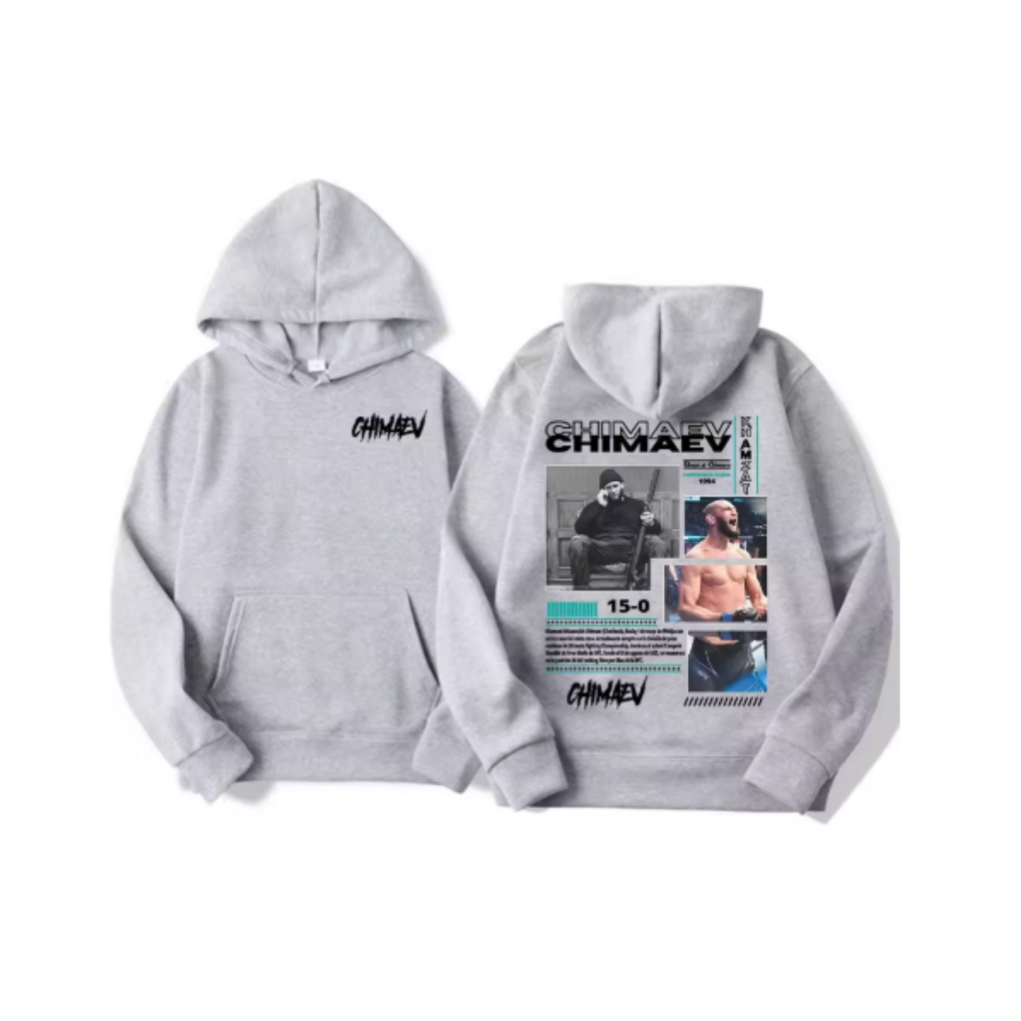 Khamzat Chimaev Hoodie Grey