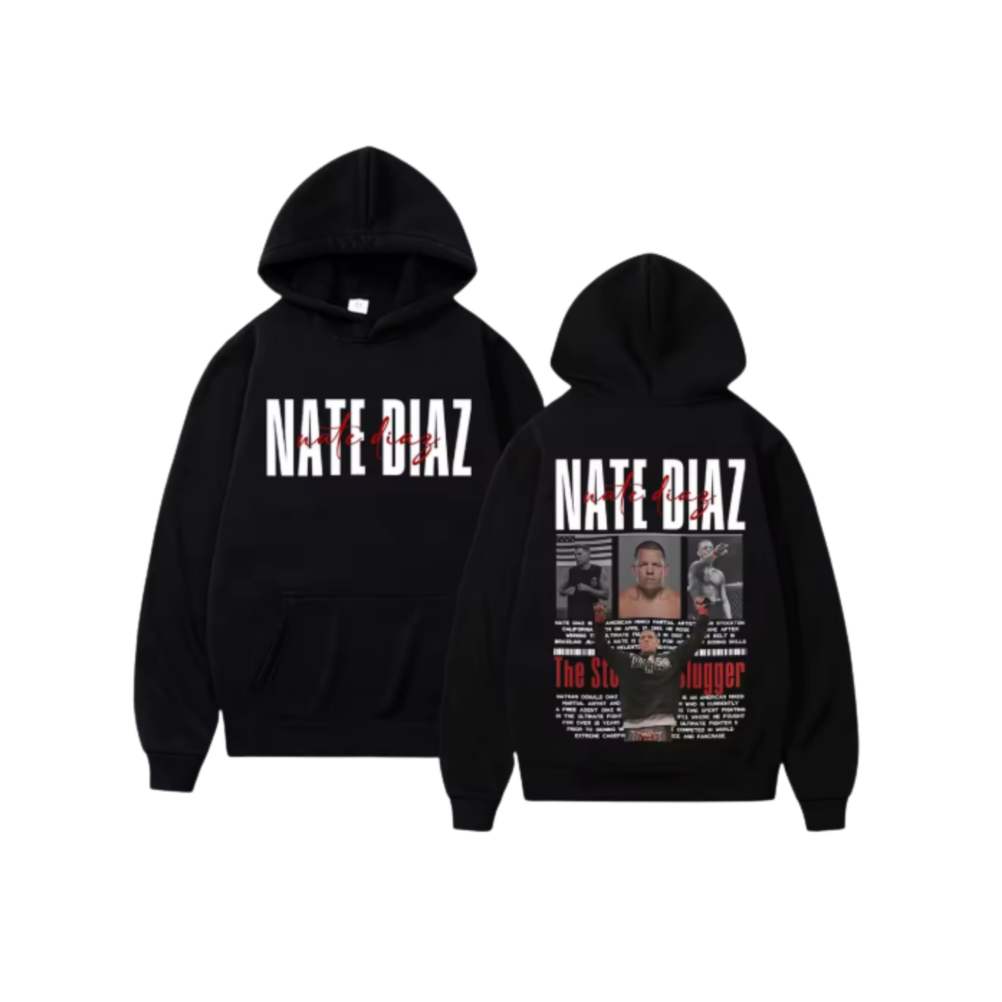 Nate Diaz Hoodie Black