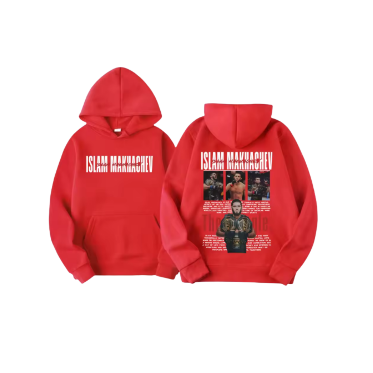 Islam Makhachev Hoodie Red