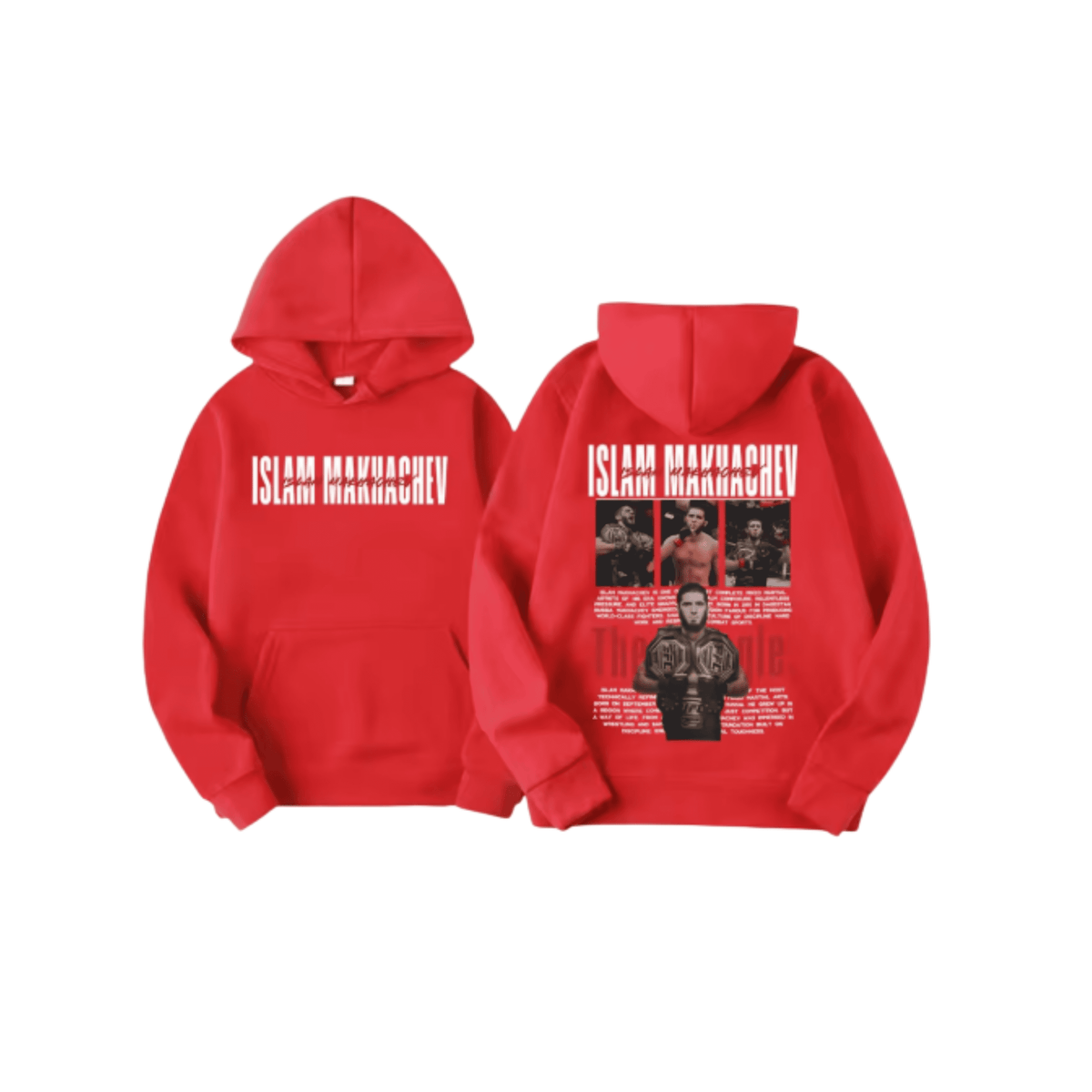 Islam Makhachev Hoodie Red