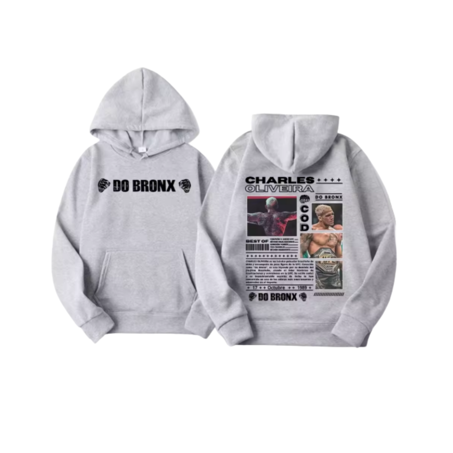 Charles Oliveira Hoodie Grey
