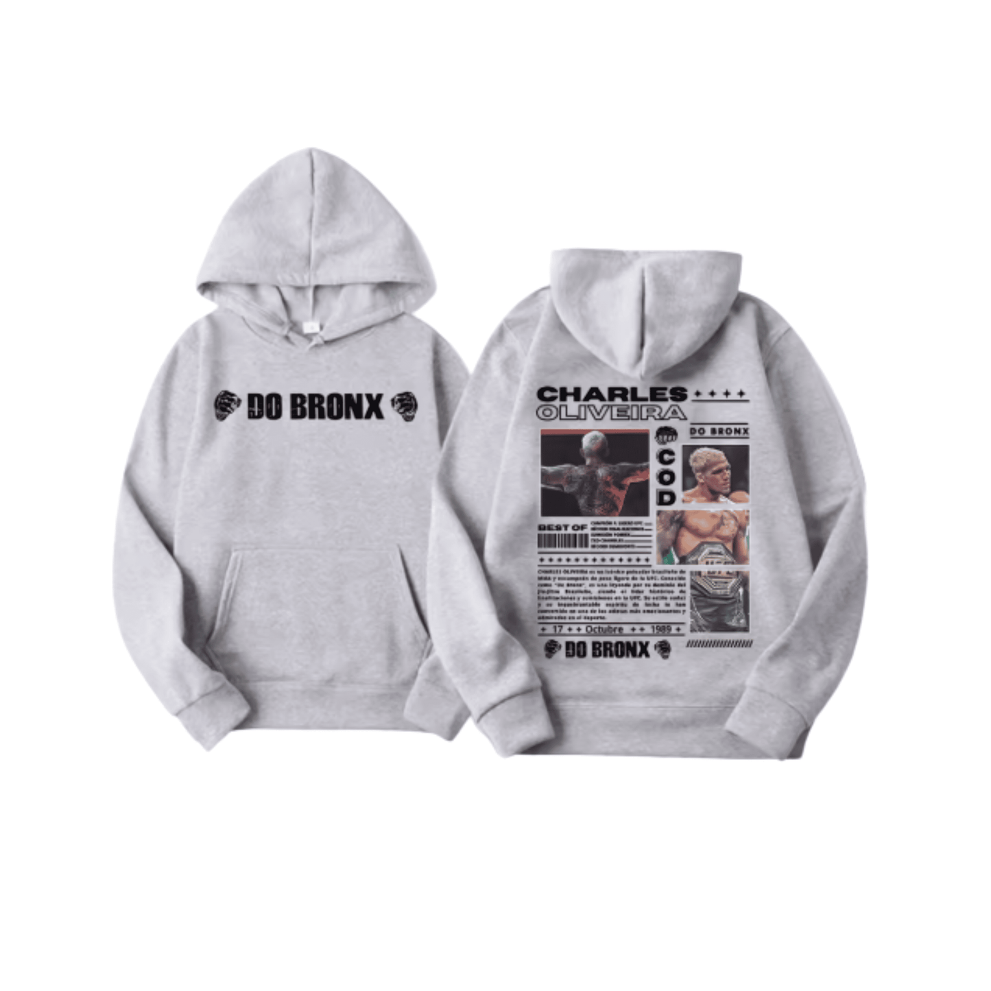 Charles Oliveira Hoodie Grey