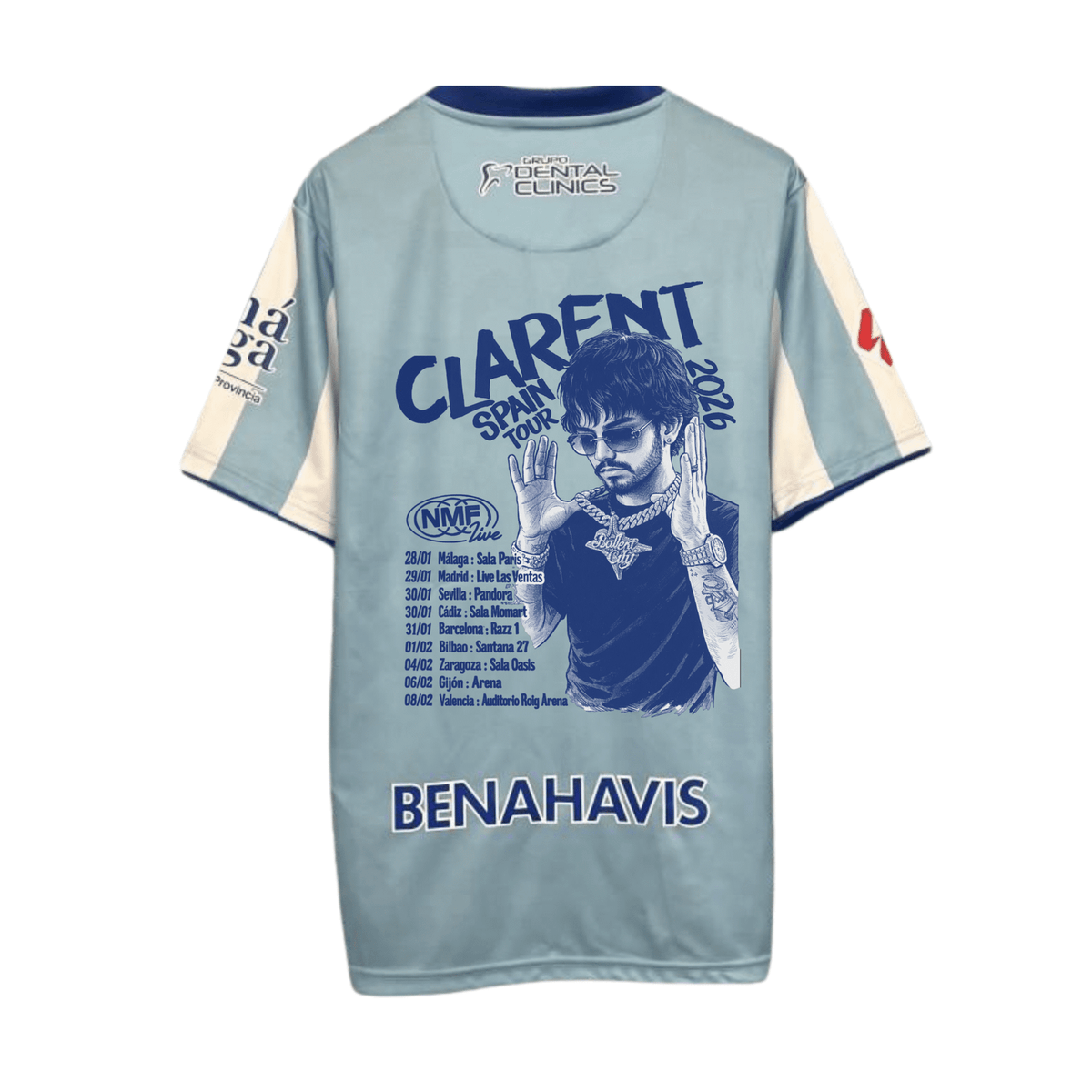 Málaga CF x Clarent camiseta