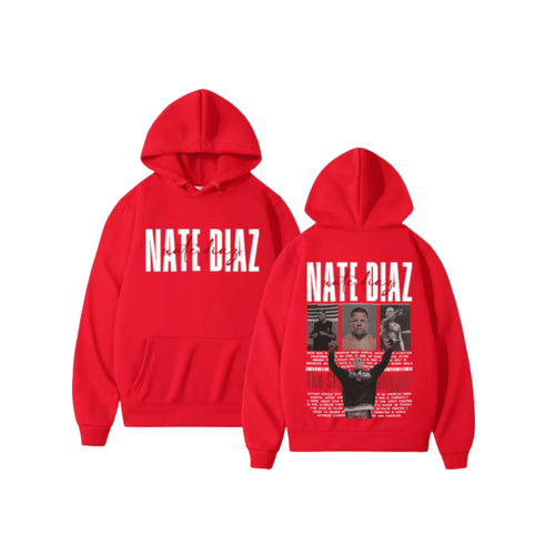 Nate Diaz Hoodie Red