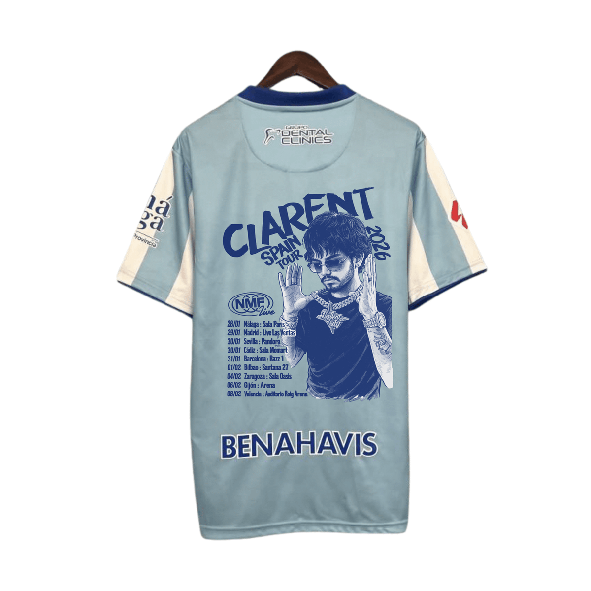 Málaga CF x Clarent camiseta
